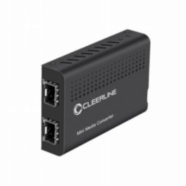Cleerline Technology Gigabit 1000Base-X to 1000Base-X SFP to SFP converter, AC UK adapter included