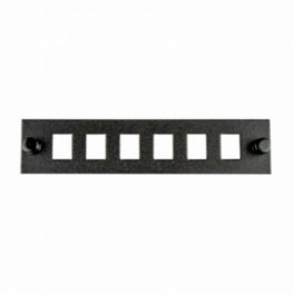 Cleerline Technology Adapter Plate, 6ea Blank Openings, (Holds 6 SC Simplex or 6 LC Duplex Adapters)