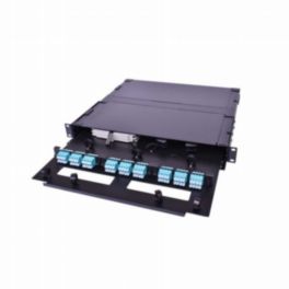 Cleerline Technology Rack Mount Enclosure - 1 RU 3 Termination Panel - Fibre Distribution