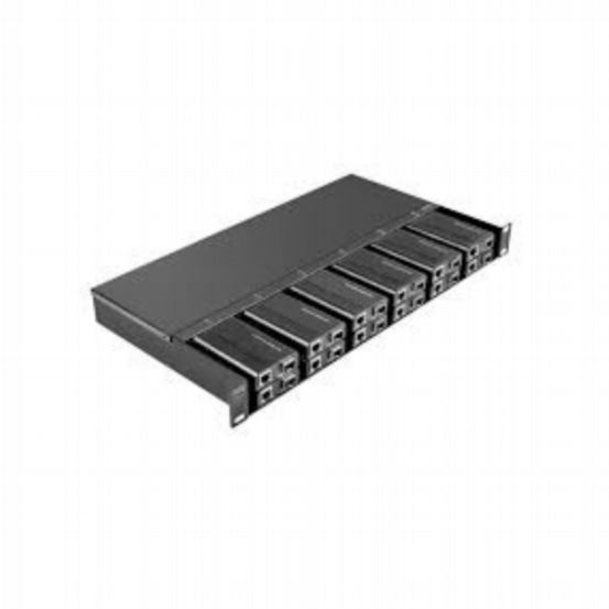 12 slot fiber chassis with one AC power supply and fans for SSF series converters