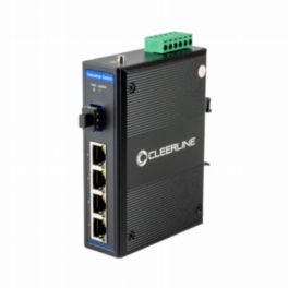 Cleerline Technology Industrial Gigabit switch 4x 10/100/1000Base-Tx to 1x 1000Base-X SFP