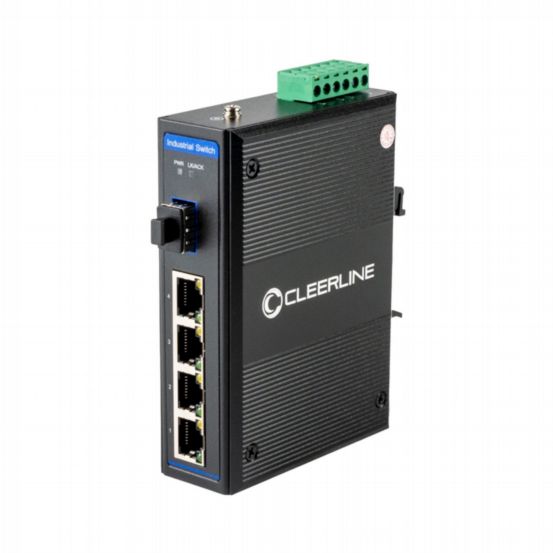 Industrial Gigabit switch 4x 10/100/1000Base-Tx to 1x 1000Base-X SFP