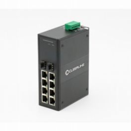 Cleerline Technology Industrial Gigabit switch PoE+ 240W budget 8x 10/100/1000Base-Tx to 2x 1000Base-X SFP