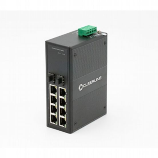 Industrial Gigabit switch PoE+ 240W budget 8x 10/100/1000Base-Tx to 2x 1000Base-X SFP