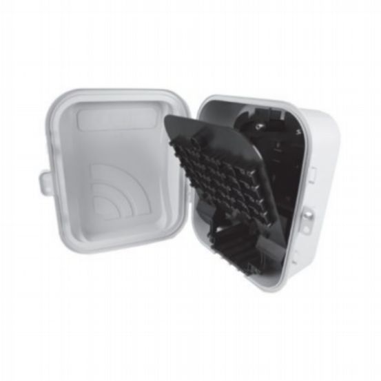 Outdoor Fiber Optic Plastic Enclosure, Empty (Holds 12 SC Simplex or 12 LC Duplex Adapters)
