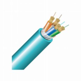 Cleerline Technology 6 Strand BendSafe® Interlocking Armored Distribution TB, Plenum, 50/125, OM3