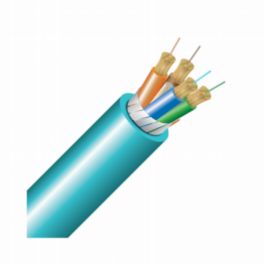 Cleerline Technology 24 Strand BendSafe® Interlocking Armored Distribution TB, Plenum, 50/125, OM4