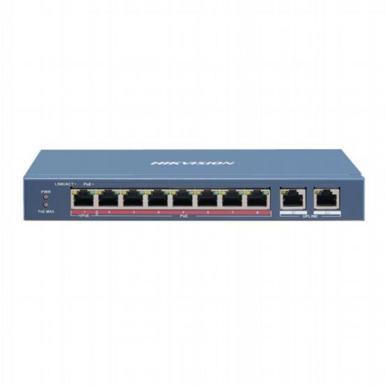 DS-3E0310HP-E - Unman 8 Port Hi-PoE Switch