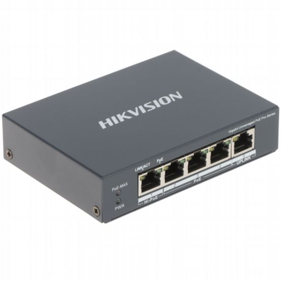 DS-3E0505HP-E - 4Port 1 Hi-PoE Gbit Switch