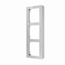 Hikvision CCTV DS-KD-ACW3/S - 3 Gang S/Steel Surface Moun