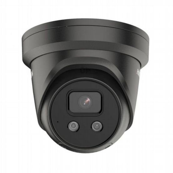 Hikvision DS-2CD2386G2-ISU/SL(2.8mm)(C)(BLACK) 4K AcuSense Strobe Light and Audible Warning Fixed Turret Network Camera