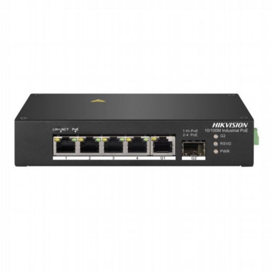 DS-3T0306HP - 4 Port Indust POE Switch
