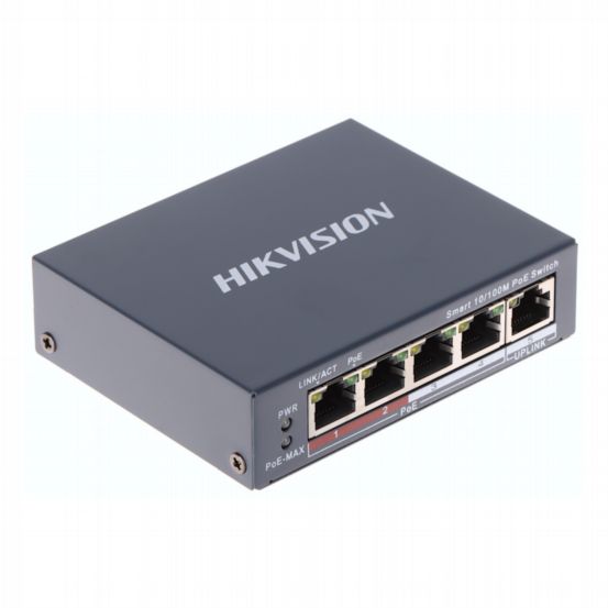 DS-3E1105P-EI-V2 - 4 Port Smart PoE Switch