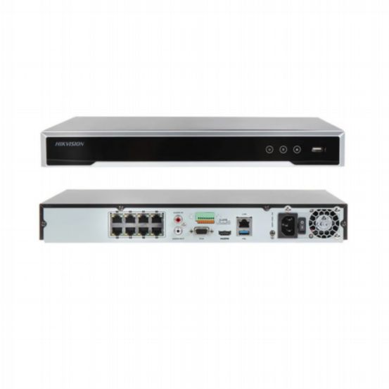 DS-7608NI-M2/8P-4TB - 8-ch PoE 1U NVR 4TB