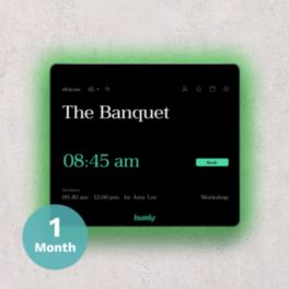 Humly  Humly Room Display Integration License – 1 Month