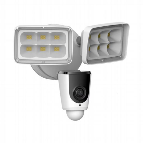 Clearance IC Realtime-2MP WiFi Floodlight Camera-Fixed 2.8mm Lens 100 VAC to 240 VAC Integrated 110 dB Siren