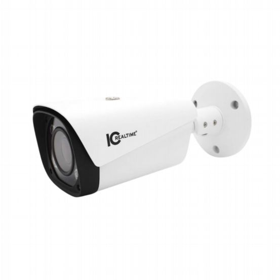 Clearance 4MP IP Indoor/Outdoor Mid Size Bullet. Varifocal 2.7-13.5mm Motorized Lens (100Â° - 33Â°). 197 Feet Smart IR. PoE Capable. TAA Compliant