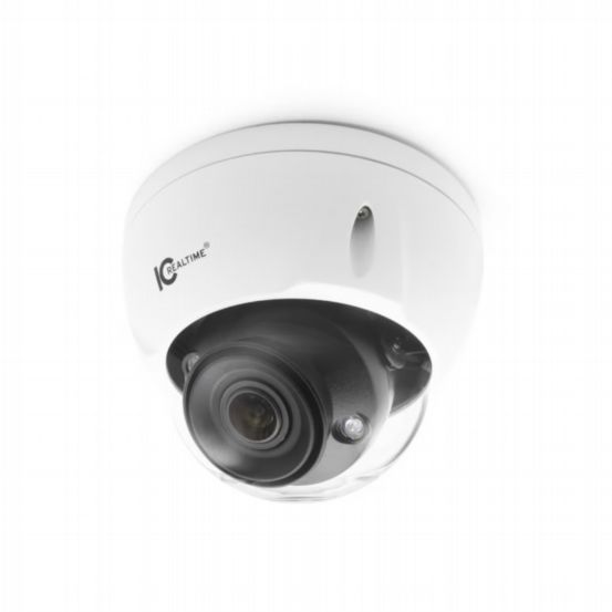 8MP IP INDOOR/OUTDOOR FULL SIZE VANDAL DOME. VARIFOCAL 2.7-12MM MOTORIZED LENS (113° - 47°). 131