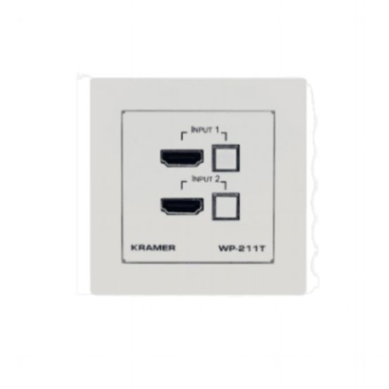 WP-211T EU PANEL SET Black Frame and Faceplate Set for Wall Plate