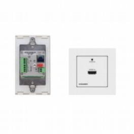 Kramer WP-871XR/EU-80/86(W) 4K HDR HDMI 1–Gang PoC Wall–Plate Transmitter over Long–Reach DGKat 2.0