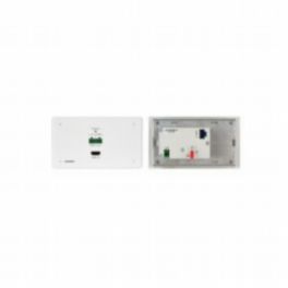 Kramer WP-789R/EU-80/86(W) EU & UKsize Wall-Plate Receiver  with EU & UK White Frames