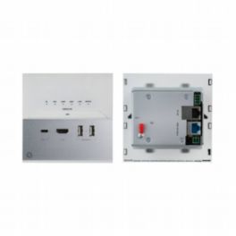 Kramer EXT3-C-WP-XR-T/UK(W) 4K60 4:2:0 HDMI 2-gang Wall-plate Receiver over PoE Long-Reach HDBT (GB) (WHITE)