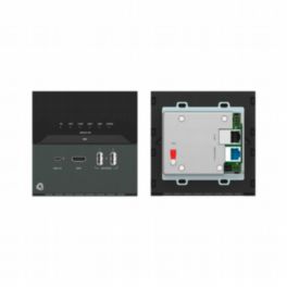 Kramer EXT3-C-WP-XR-T/UK(B) 4K60 4:2:0 HDMI 2-gang Wall-plate Receiver over PoE Long-Reach HDBT (GB) (BLACK)
