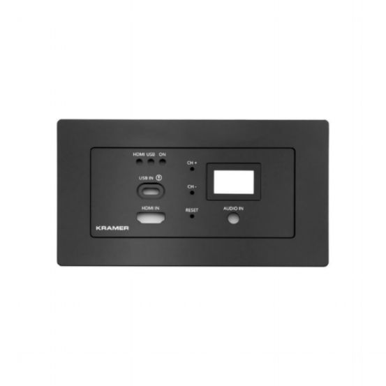 WP-SW2-EN7/EU-PANEL-SET-80/86(B) Black Frame and Faceplate Set for WP–SW2–EN7 EU/UK Wall Plate
