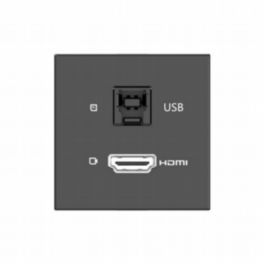 Kramer MD-H+B/AF(B) Black passive module with 1 HDMI port + 1 USBB port input.