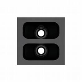 Kramer MCP-2(B) Black Pass-through module with 2 holes