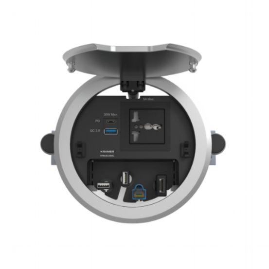 MCP-2(W) White Pass-through module with 2 holes