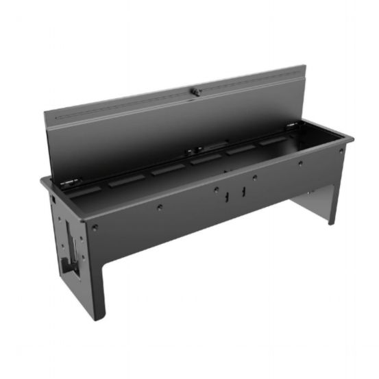 T-IN6-REC2(B) Table In-Surface, Plus, Black Rectangle, 6 moduless