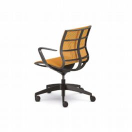 Kramer Chair_Sedus_se_joy_Black-Frame_Orange-Fabric