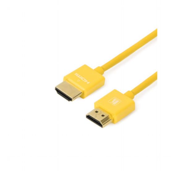 C-HM/HM/PICO/YL-6 Ultra Slim Flexible High-Speed HDMI Cable with Ethernet - Yellow