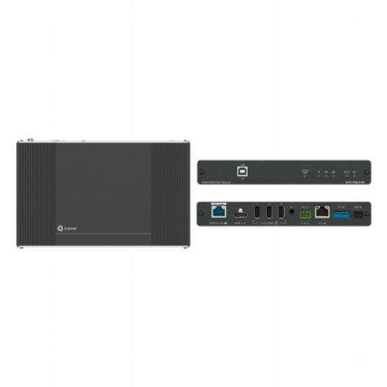EXT3-POE-XR-R 100m Rx Extender: AV + USB + GE + 2-Way PoE + HDMI out.