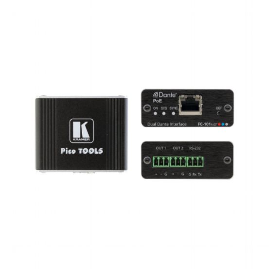 FC-101Net 2-Channel Dante Decoder & PoE Acceptor