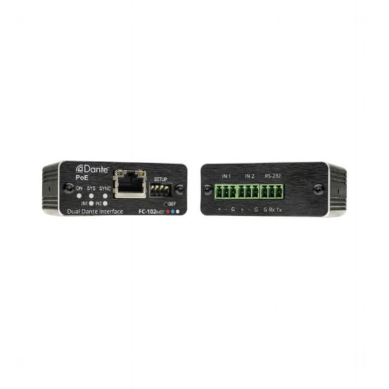 FC-102Net 2-Channel Dante Encoder & PoE Acceptor