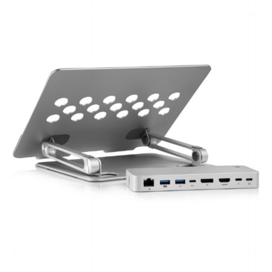 KDOCK-6 Portable Docking station and laptop holder - Adapter USB Type-C to  USB Type-C/HDMI/DP/RJ45/USB/PD/Audio 3.5