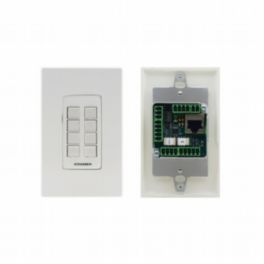 Kramer RC-308/US-D(W/B) 8–button Ethernet and KNET™ 1-gang Control Keypad, PoE