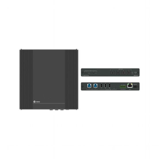 SWT3-41-U 4x1 USB 3.2 host PoE-acceptor managed switcher with 4 devices