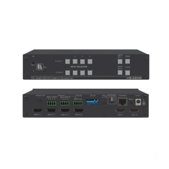 VS-42H2 4x2 4K HDR HDMI HDCP 2.2 Matrix Switcher
