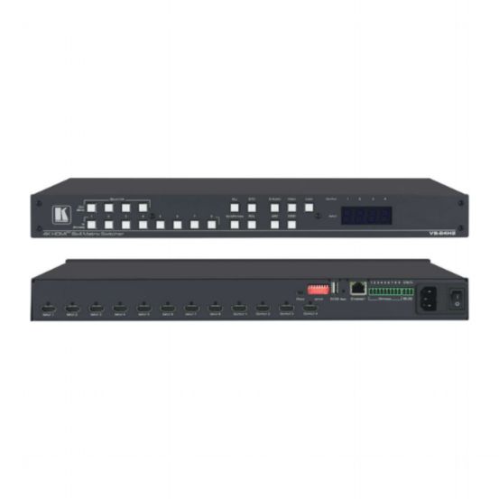 VS-84H2 8x4 4K HDR HDCP 2.2 Matrix Switcher with Digital Audio Routing