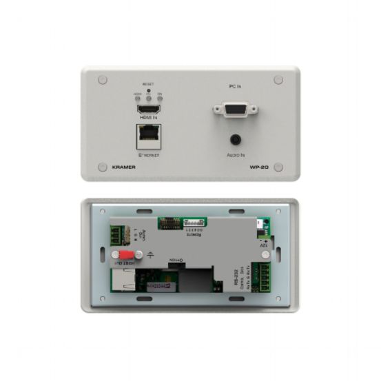 WP-20/EU(B)-86 UKsize WP20 with black 2gang frame  faceplate set  power adapter and EU power cord