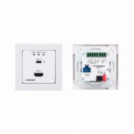 Kramer Kramer 4K60 4:2:0 HDMI & USB-C Wall-Plate Auto Switcher/Transmitter over Long-Reach HDBaseT – White