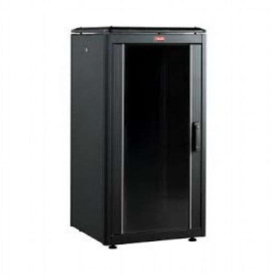 Lande DYNAmic 20U 19 inch Cabinet - 600mm W 600mm D - 1x Brushed Cable Entry to Rear Door - Black