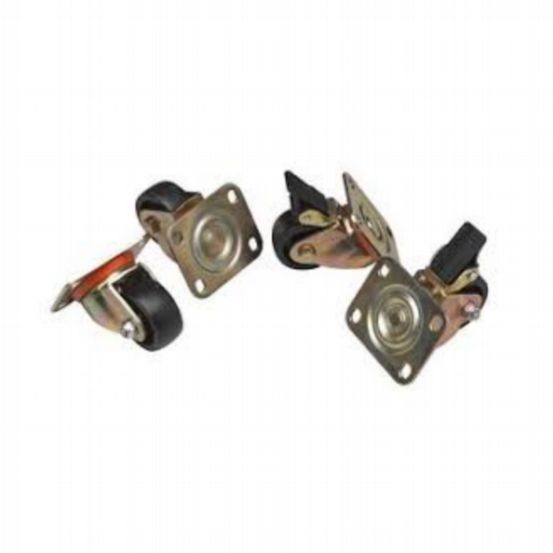 Free Standing Caster Set. 1 set (4 pcs. 2 w. brake. 2 w/o brake)