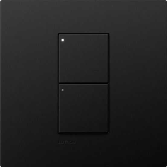 Lutron RadioRA 3 Button Tree 2 Button with Raise and Lower – Black (Intensity RA3)