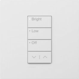 Lutron  Lutron RadioRA 3 Button Tree 3 Button with Raise/Lower – Arctic White (Intensity RA3)