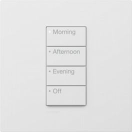 Lutron  Lutron RadioRA 3 Button Tree 4 Button with Raise/Lower Time of Day – Black (Intensity RA3)