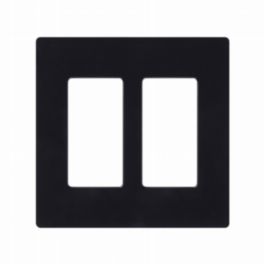 Lutron  Lutron Claro 2 Gang Wallplate – Black